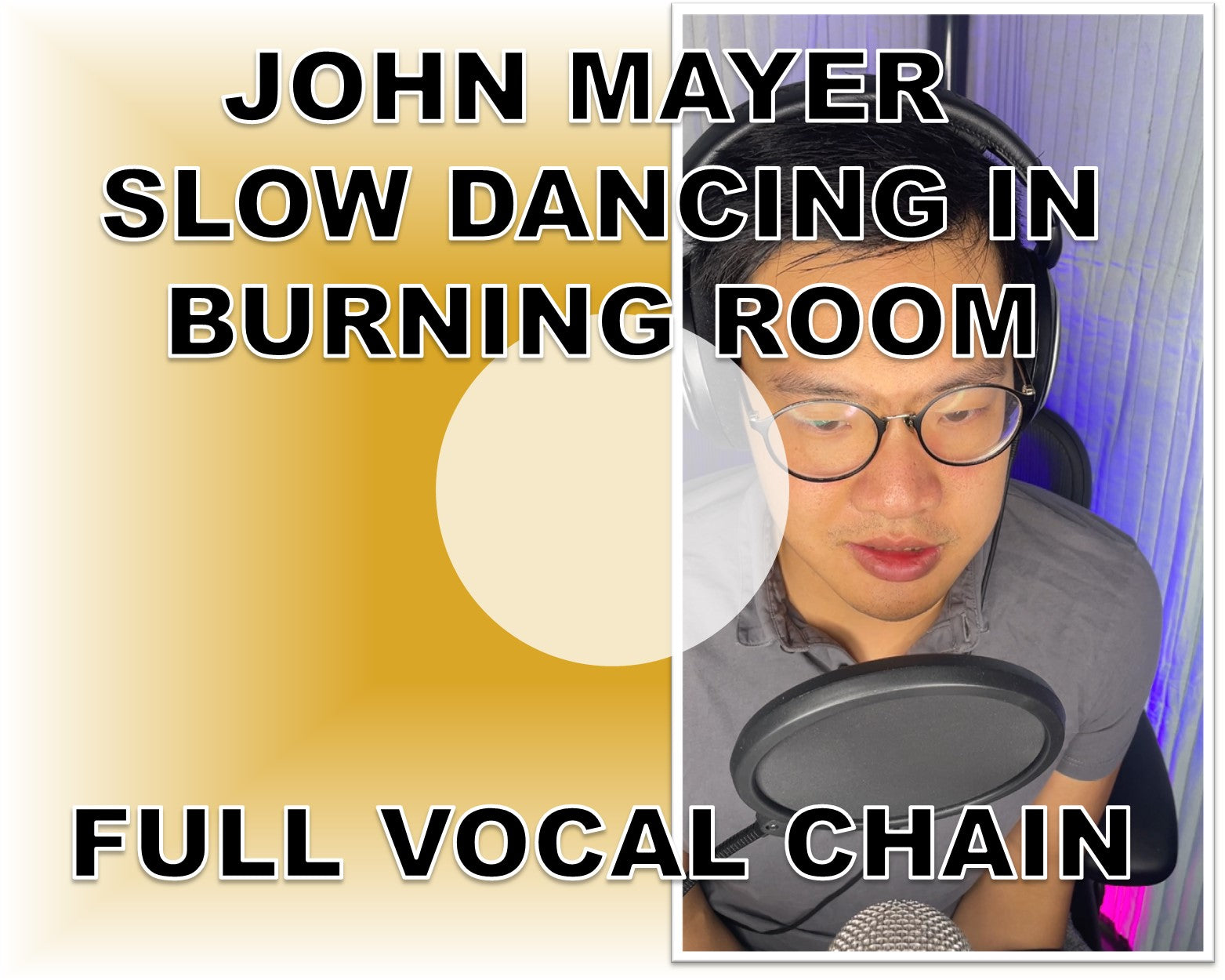 John Mayer Cover - With Background Track